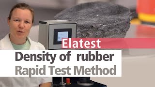 Measure the density of rubber rapidly  Elatest [upl. by Chip174]