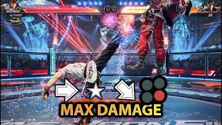 Tekken 8 Beta Hwoarang JFSR Combos  Max Damage [upl. by Frodina]