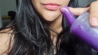 ASMR COMIENDO SLIME COMESTIBLE SIN HABLAR [upl. by Alleber]