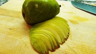 How to Slice a Pear  NoRecipeRequiredcom [upl. by Etteniotnna]