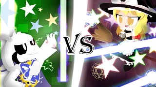 Asriel Dreemurr vs Marisa Kirisame  UNDERTALE vs Touhou Animation [upl. by Gayelord]