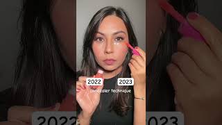 2022 vs 2023 Concealer Technique concealertutorial makeupshorts makeuptutorial 2022vs2023 [upl. by Mortie]