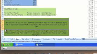 Excel Template for Chisquare test Tutorial [upl. by Eilrebma158]