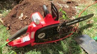 HomeLite Electric Chainsaw  14 inch 9 amp Motor [upl. by Stanly883]