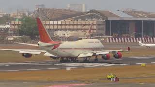 Air India Boeing 747s One Last time Departure from Mumbai Iconic Good Bye wave post Takeoff [upl. by Oreves232]