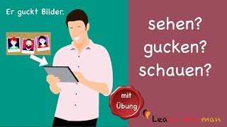 Common Mistakes in German  sehen gucken oder schauen  Learn German  A1  A2 [upl. by Britt354]