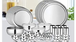 Best wedding Gift  61 piece stainless steel dinner set from Amazon UNBOXING [upl. by Asilim]