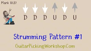 Strumming Pattern 1  Guitar Strumming Exercises [upl. by Aztin]