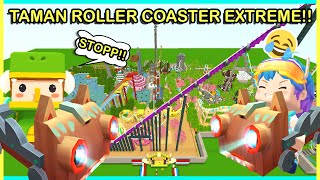 HAHA ENCES GAK KUAT NAIK ROLLER COASTER EXTREME DI MINI WORLD [upl. by Christal]