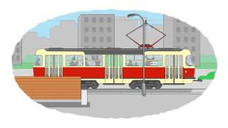 ZeichentrickMalbuch  UBahn Straßenbahn Zug [upl. by Kris]