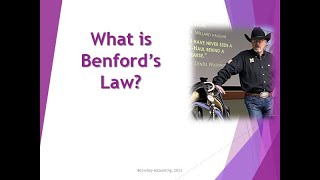 What is Benfords Law [upl. by Leodora]