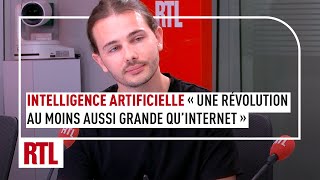 Intelligence artificielle  quotCest une révolution au moins aussi grande quInternetquot [upl. by Ahsel]