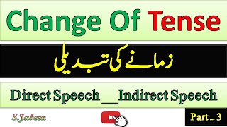 Change of TenseDirect Indirect SpeechFuture TenseDirect Indirect UrduHindi…By SJabeen [upl. by Claudette]