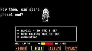 unitaleCYF Other version Storyswap Asriel battle extra undertale fangame [upl. by Enirhtak]