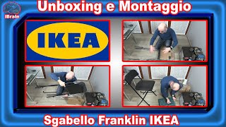 Unboxing e montaggio Sgabello IKEA Franklin iBrain [upl. by Walling]