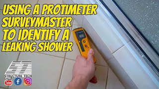 Using a Protimeter Surveymaster to identify a leaking shower [upl. by Enamrahc]