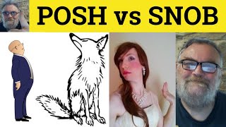 🔵 Posh or Snobbish  Posh Meaning  Snobbish Examples  Difference Between Posh and Snobbish [upl. by Riay]