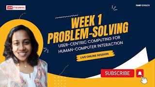 Week 1 Revision  NPTEL User Centric Computing for Human Computer Interaction  PMRF TA [upl. by Aynatal]