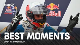 Best MotoGP™ Moments 🔥  2024 SanMarinoGP [upl. by Akcebar]