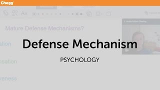 Defense Mechanisms  Psychology  Chegg Tutors [upl. by Auqenehs]