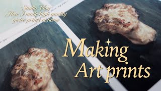 How I made Giclée prints ✦ Art Vlog [upl. by Volding]