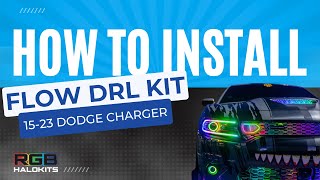 How to Install Flow Series DRL Headlight Kit for 1523 Dodge Charger [upl. by Romola988]