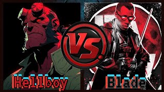 Hellboy 2004  Ron Perlman VS Blade  1999 Wesley Snipes [upl. by Marc]