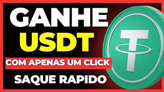 PLATAFORMA PAGANDO USDT GANHE USDT POR DIA COM APENAS 1 CLICK SAIBA COMO GANHAR DINHEIRO [upl. by Aronael]