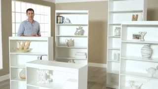 Finley Home Remmington Heavy Duty Bookcase  White  Product Review Video [upl. by Ecnesse566]