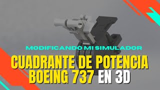 Palanca de potencias de Boeing 737 para Saitek Logitech  Throttle Quadrant impreso en 3D [upl. by Akahc456]