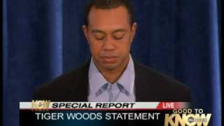 Tiger Woods Press Conference Apology [upl. by Nyleikcaj]