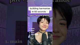 Building Harmonies in 60 seconds  pov shorts [upl. by Duwe]