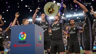 REAL MADRID CHAMPION OF LA LIGA 2017  Malaga vs Real Madrid 02 FIFA 17 REMAKE by Pirelli7 [upl. by Mansoor]