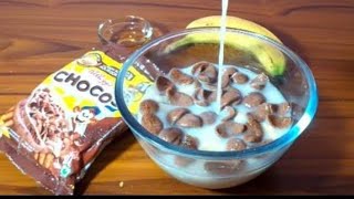 Kelloggs Chocos recipe 😍☀️kids recipeeasy snack recipe10minutes recipe 😍 Novacin [upl. by Barby]