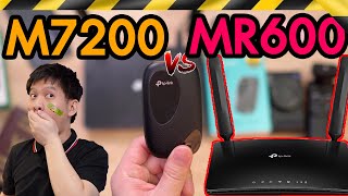 รีวิว TPLink M7200 VS MR600 4G Pocket WiFi แบต8ชม ถึงกับอ้าปากค้าง [upl. by Letnuahc]