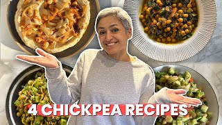 4 CHICKPEA RECIPES EVERYONE SHOULD KNOW How to use 1 tin of chickpeas to create 4 recipes [upl. by Rep]