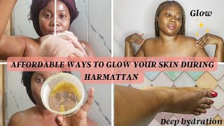 MY HARMATTAN SIMPLE SKINCARE ROUTINE FACE amp BODY FOR 24HRS DEEP MOISTURE HYDRATION amp GLOW🌟 [upl. by Htur]