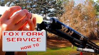 How To Service Your Fox Fork  And Just What Oils Go in a FIT GRIP Damper [upl. by Arised]