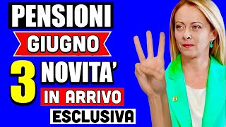 PENSIONI GIUGNO 2024 👉 3 NOVITÀ  PARTICOLARITÀ IN ARRIVO CON IL PAGAMENTO ✅ ESCLUSIVA IMPORTANTE [upl. by Guria122]