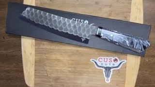 Cuso Cuts Stainless Steel Chef Knife 8” 🔪 👨‍🍳  Cooking Knife Review [upl. by Siderf]