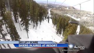 Chair Lift Malfunction Injures Seven at Maine Ski Resort [upl. by Aizat]