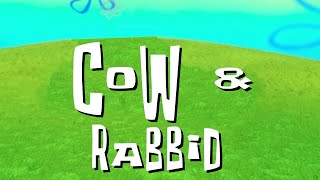 Rabbids Invasion Cow and Rabbid Title Card SpongeBob Style [upl. by Besnard1]