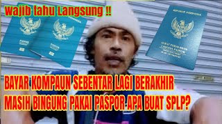 PASPOR MASIH HIDUP PULANG BAYAR KOMPAUN APA HARUS PAKAI SPLP bayarkompaun splp [upl. by Chrotoem]