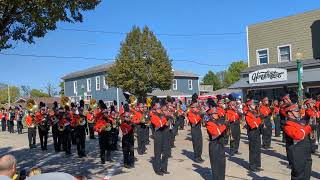 Minooka high school marching band at Morris cornfest 2023 [upl. by Hnirt509]