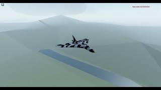 Vulcan Bomber Flying Over Mountains  Roblox Neo Warfare X [upl. by Annoif]