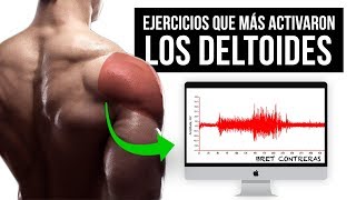 MEJORES EJERCICIOS para HOMBROS Y TRAPECIOS según la ciencia  Electromiografía [upl. by Ednutey]