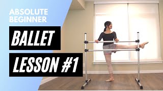 Absolute Beginner Ballet Class 1  Online Ballet Lesson [upl. by Karlotta997]