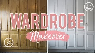 HOW TO MAKEOVER A MUSTY OLD WARDROBE Under €100  DIY [upl. by Novyert249]