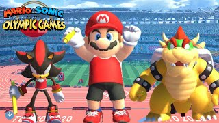 All character 4x100m relayMario amp Sonic At The Olympic Games Tokyo 2020 [upl. by Shuping]