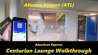 AmEx Centurion Lounge Walkthrough – Atlanta Airport ATL [upl. by Malan]